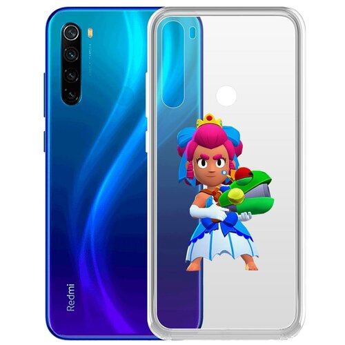 фото Чехол-накладка clear case brawl stars-принцесса шелли для xiaomi redmi note 8/note 8 (2021) krutoff group