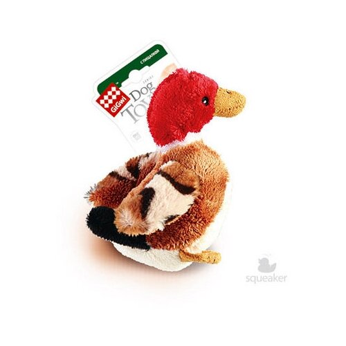 GiGwi Игрушка Утка с пищалкой ткань 0,07 кг 41382 (2 шт) игрушка утка для собак zoowell play мохнатая с пищалкой