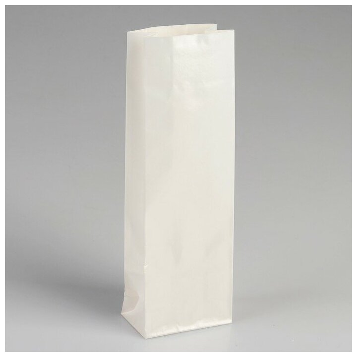 Пакет бумажный фасовочный, бело-жемчужный, 7 х 4 х 21 см(20 шт.)