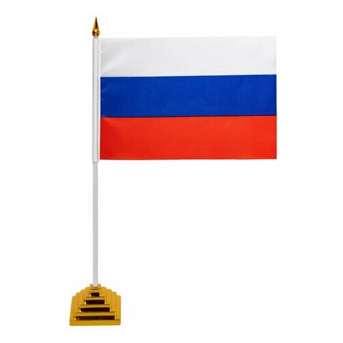 Флаг Unitype России настольный 14х21 см - (12 шт)