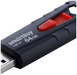 Флешка SmartBuy Iron USB 3.0 64 GB, черно-красный