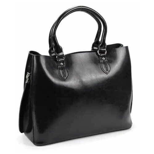 фото Женская кожаная сумка 1323 блек (106202) fuzi house