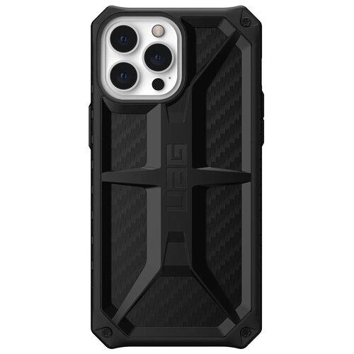 фото Чехол uag monarch series case для iphone 13 pro max карбон (carbon fiber)