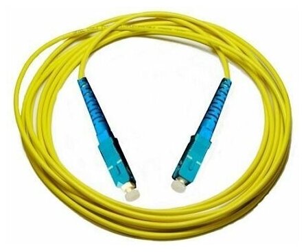 Патч-корд оптический (optic patch cord) SC/UPC-SC/UPC SM 9/125мкм одномодовый (simplex) 15 метров