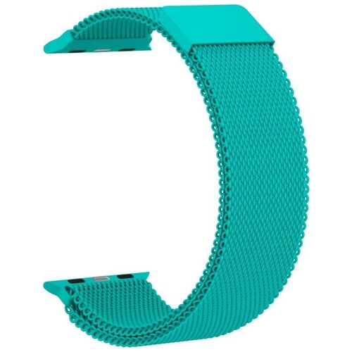 ремешок для apple watch milanese loop 38 40mm фиолетовый Ремешок металлический GSMIN Milanese Loop для Apple Watch Series 2 42/44 (Мятный)