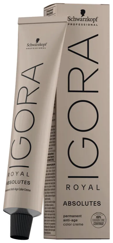 Schwarzkopf Professional, Igora Royal, Absolutes Age Blend, 6-80 стойкая крем-краска для зрелых волос, Темный русый красный натуральный , 60 мл