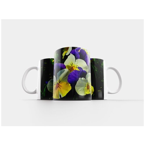 фото Кружка "цветок, анютины глазки, красочный" 320 мл lotsprints