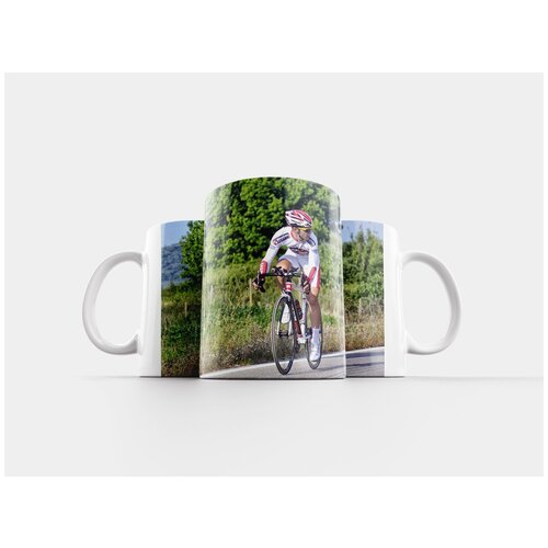 фото Кружка "велосипедист, спортсмен, соревнование" 320 мл lotsprints
