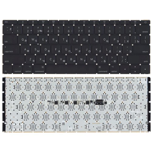 Клавиатура для ноутбука MacBook 12 A1534 2015 Small Enter черная 523200₽
