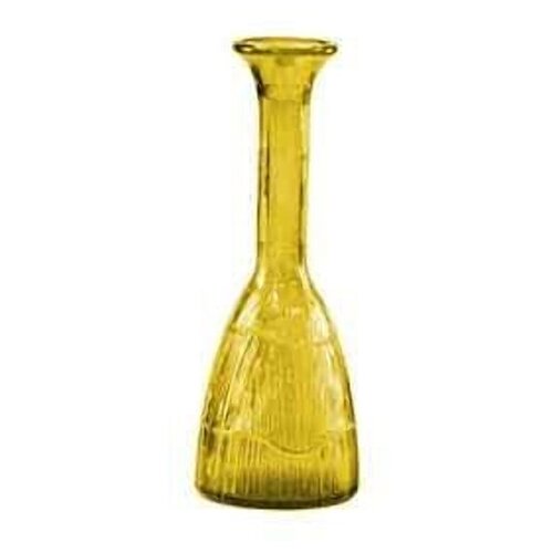 Емкость для интерьера (Ваза) Mediterranea, D=8.5 H=23см, Стекло, Цвет Желтый