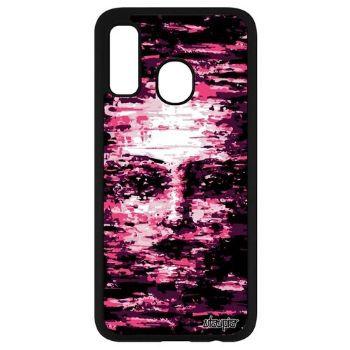 фото Противоударный чехол на смартфон // samsung galaxy a40 // "женское лицо" матрица маска, utaupia, розовый