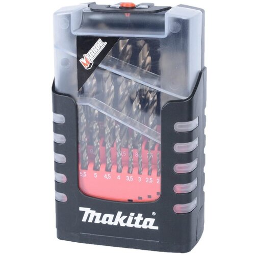 Сверло по металлу, винтовое Makita M-force D-29882, 25 шт