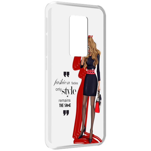 Чехол MyPads Модная-девушка женский для Motorola Defy 2021 задняя-панель-накладка-бампер