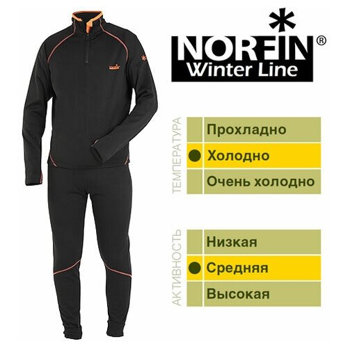 norfin frost размер xxxl черный Комплект термобелья NORFIN, размер XXXL, черный