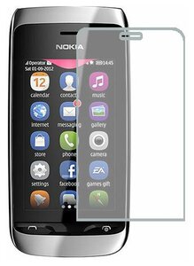 Фото Nokia Asha 310 защитный экран Гидрогель Прозрачный (Силикон) 1 штука