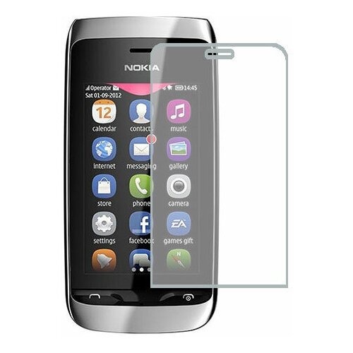 Nokia Asha 310 защитный экран Гидрогель Прозрачный (Силикон) 1 штука