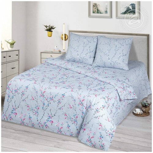 Евро комплект постельного белья Гейша бязь Премиум наволочки 70x70 см