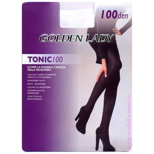 Колготки теплые Golden Lady Tonic 100, набор (2 шт.), размер II, nero (чёрный)