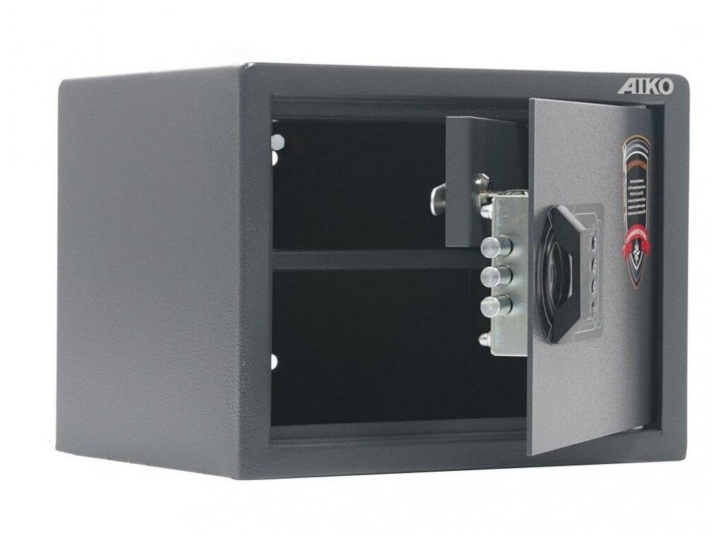 Металлический сейф офисный Aiko TT 23 EL, сейф для хранения оружия, сейф для денег и документов, с кодовым замком, ВхШхГ: 230x300x250 мм