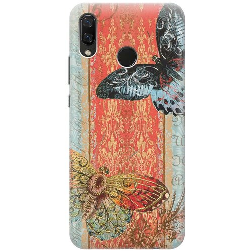 фото Re:pa накладка transparent для huawei nova 3 с принтом "две бабочки"