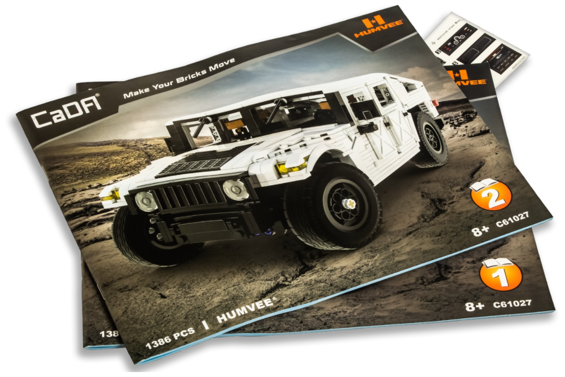 Конструктор Внедорожник HUMVEE 1:12 (1386 дет.) в коробке Double Egle - фото №8