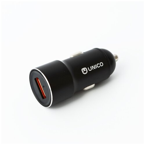 фото Зарядное устройство unico 2xusb qc3.0 black ccqcunc