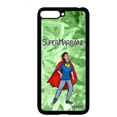 фото Противоударный чехол на смартфон // huawei y6 2018 // "суперкрестная" крестины рисунок, utaupia, светло-зеленый