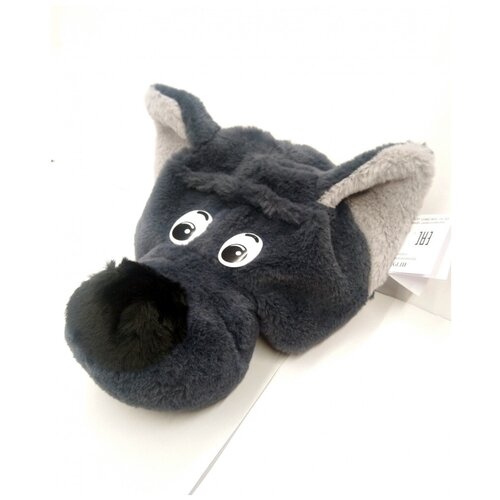 фото Детская шапка "волк рома" (темно-серая) (14322) шпиль