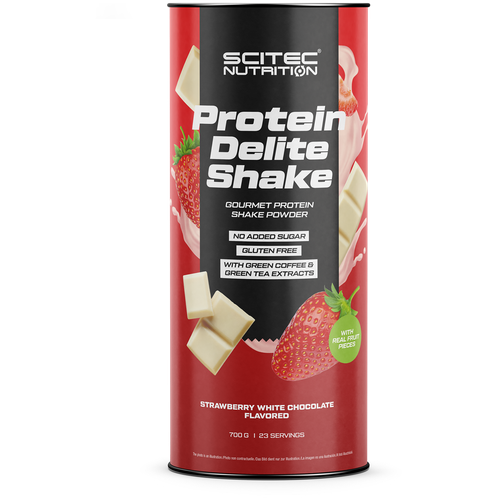 Scitec Nutrition Protein Delite Shake 700 гр, клубника-белый шоколад scitec nutrition protein delite shake 700 гр клубника белый шоколад