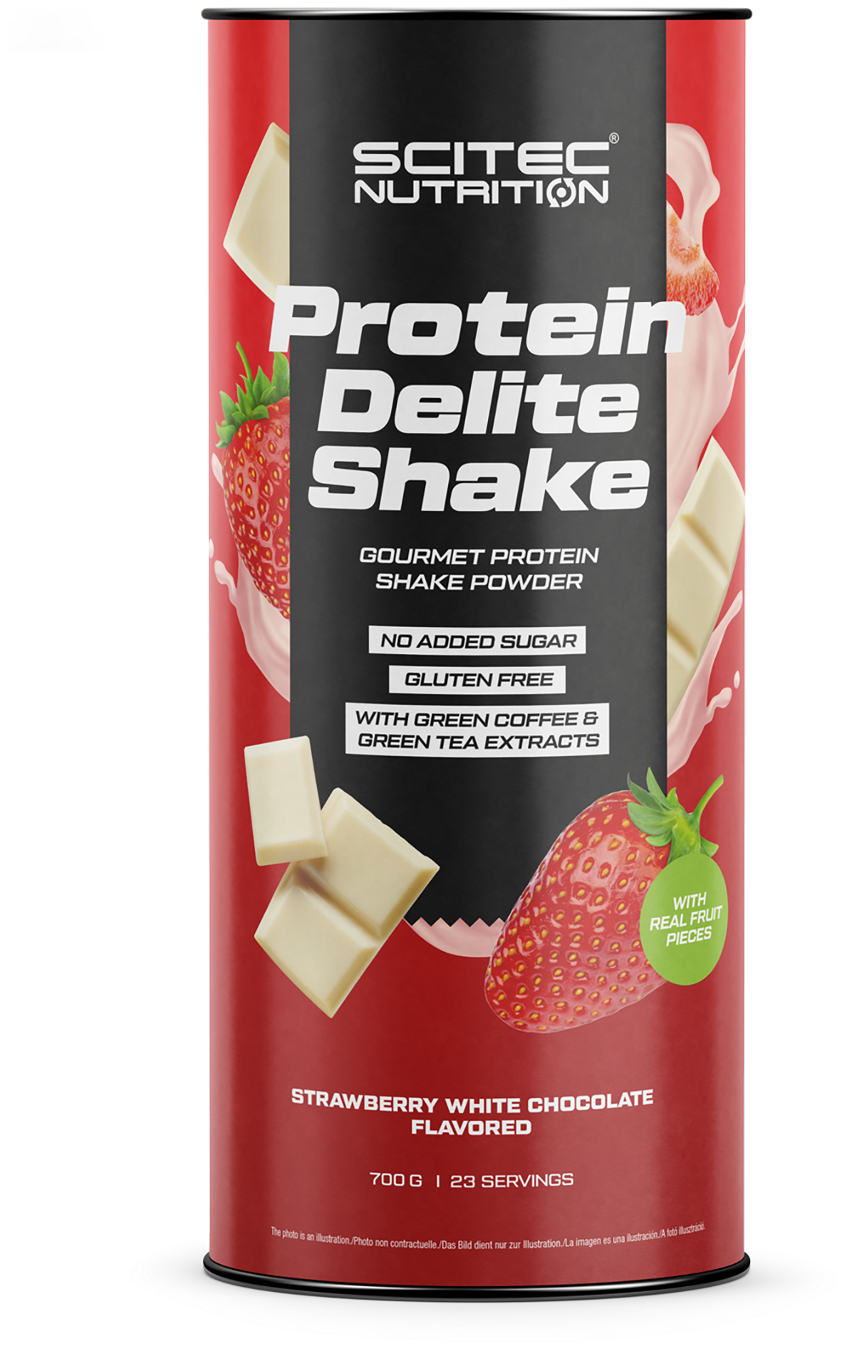 Scitec Nutrition Protein Delite Shake 700 гр., клубника-белый шоколад