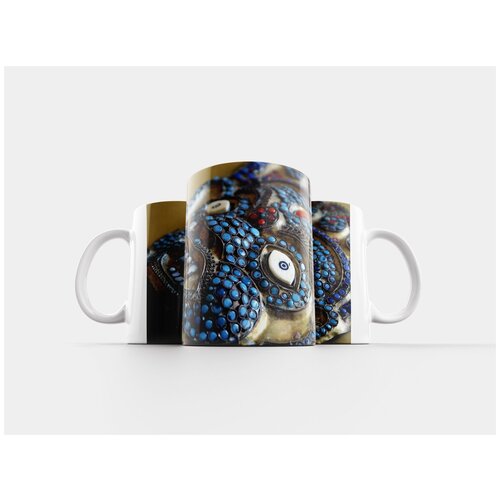 фото Кружка "маска, золотой, лицо" 320 мл lotsprints