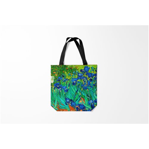 фото Сумка-шоппер / 40х40 см / хобби / исторические реконструкции ирисы ван гога burnettie