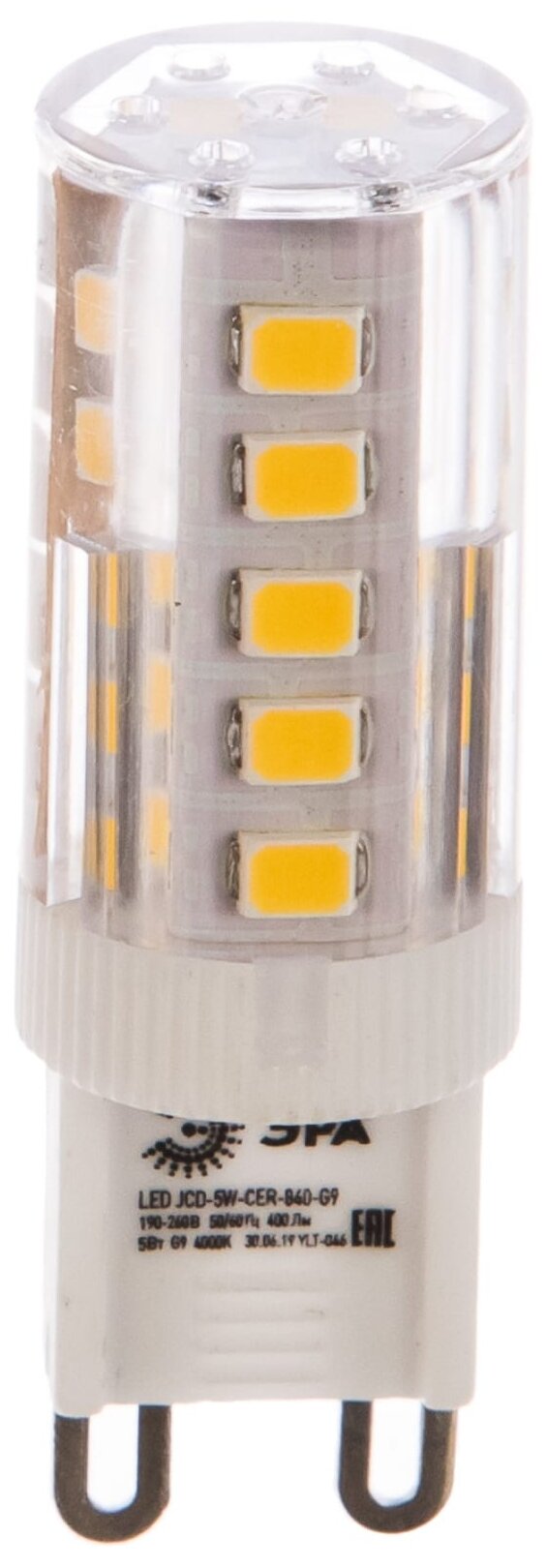 ЭРА LED JCD-5W-CER-840-G9 (диод, капсула, 5Вт, нейтр, G9) - фотография № 2