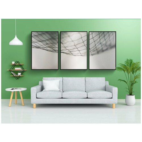 фото Набор модулных постеров для интерьера "сеть, материал, текстура" 60x90 см. в тубусе, без рамки lotsprints