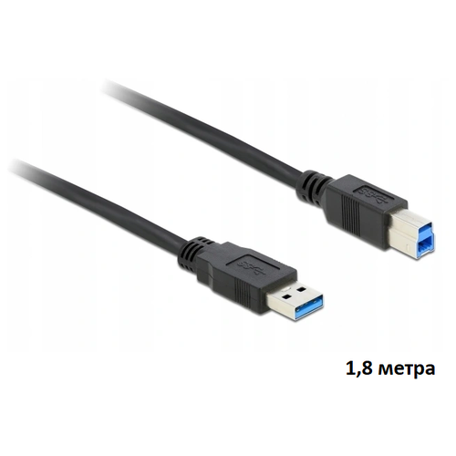 Кабель стандарта USB 3.0 с разъемами USB-A – USB-B (C-USB3/AB-3) 1,8 метра компьютерный шнур usb3 0 a m micro usb b m bl 1 8m ruichi