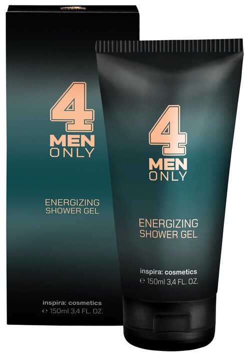 Inspira 4 Men only Energizing Hair Body Wash - Тонизирующий очищающий гель для волос и тела 150 мл