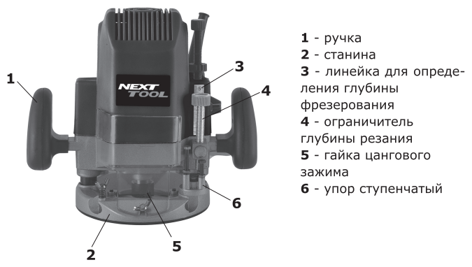 Вертикальный фрезер NEXTTOOL EF-1800, 1800 Вт - фотография № 8