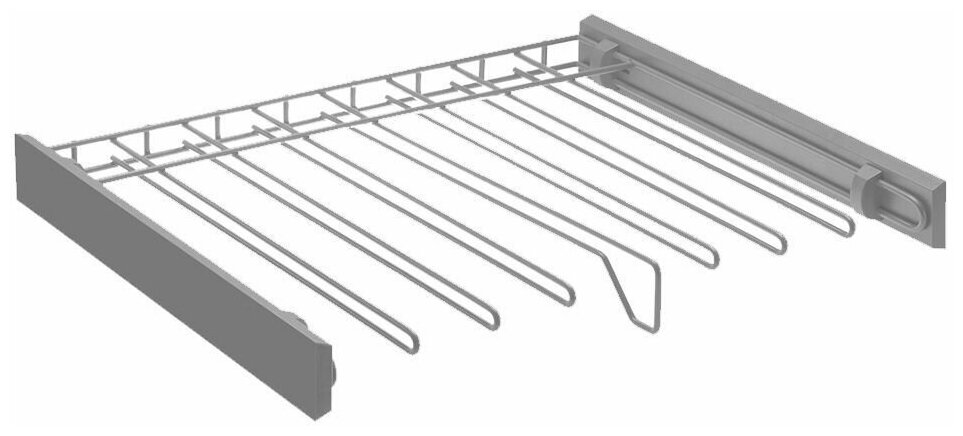 Вешалка для брюк SMART, в модуль 600 мм, (без направляющих), графит