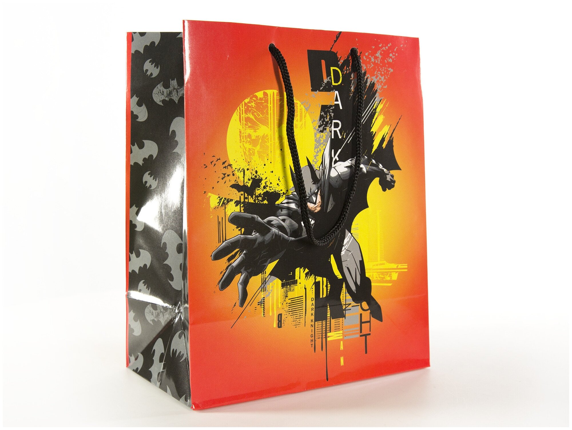 Подарочный пакет ND Play "Batman", малый, оранжевый, 180х223х100 мм (280580)