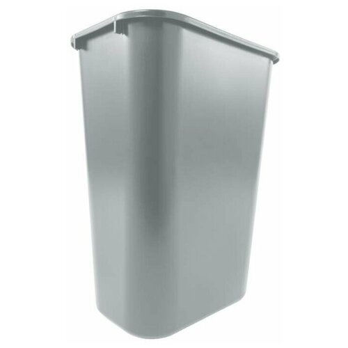 фото Корзина (ведро) для мусора прямоугольная офисная soft wastebaskets, 39 л, серый, rubbermaid rubbermaid commercial products