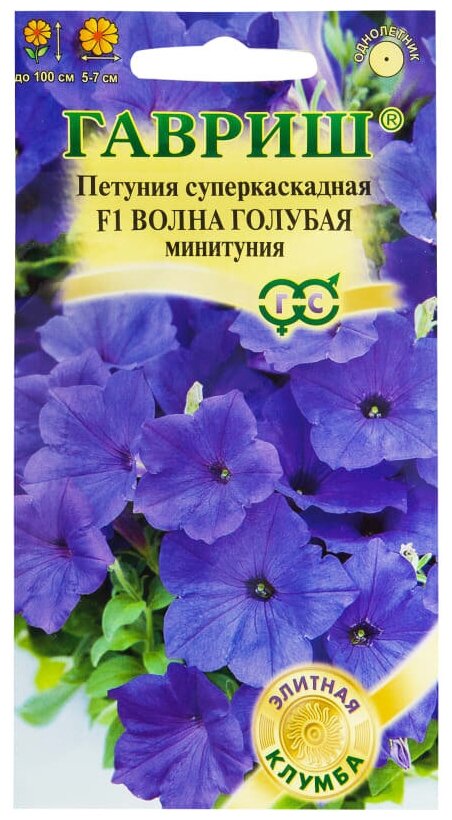 Петуния Волна голубая F1 (Минитуния)