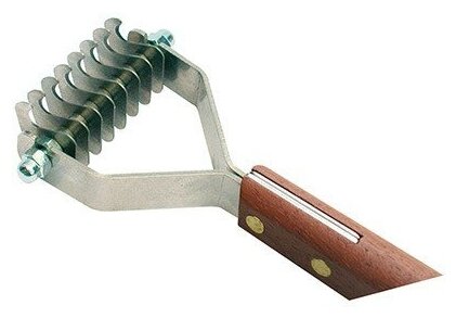 SHOW TECH стриппинг 8 ножей с деревянной ручкой для жесткой шерсти . - фотография № 5