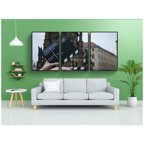 фото Набор модулных постеров для интерьера "клапан, фильм, камера" 60x90 см. в тубусе, без рамки lotsprints