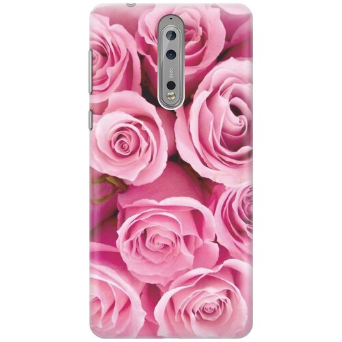 фото Силиконовый чехол на nokia 8 / нокиа 8 с принтом "букет роз" gosso