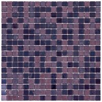 Мозаика одноцветная чип 15 стекло Alma NC616 фиолетовый темный квадрат глянцевый
