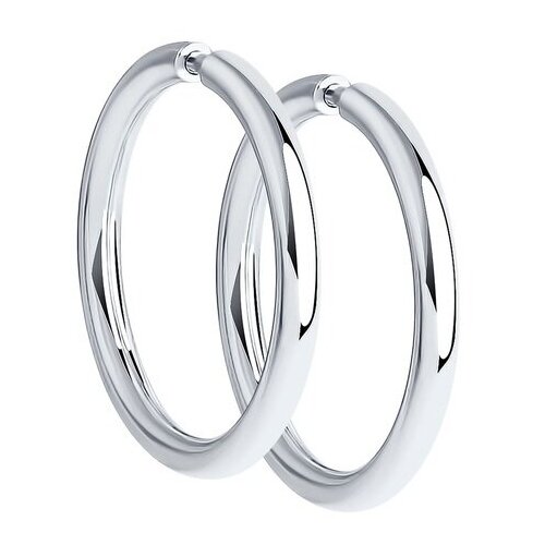 Серебряные серьги 'Кольца' серебряные