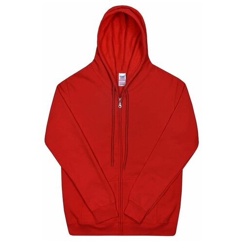 Толстовка с капюшоном / Gildan / 88600 Heavy Blend Adult Full Zip Hooded Sweatshirt / красный / (S)