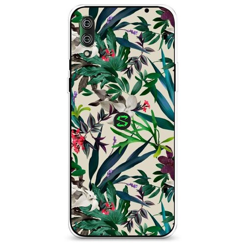 фото Силиконовый чехол "тропические узоры 1" на xiaomi black shark 2 pro / сяоми блэк шарк 2 про case place