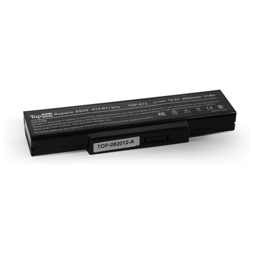 фото Аккумулятор для ноутбука asus x73s 10.8v 4400mah li-ion topon