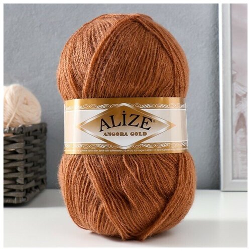 пряжа yarnart angora star 20% шерсть 80% акрил 500 м 100 гр 217 светлый розовый Пряжа ALIZE Angora Gold 20% шерсть, 80% акрил 550 м /100 гр (466) - 1 шт